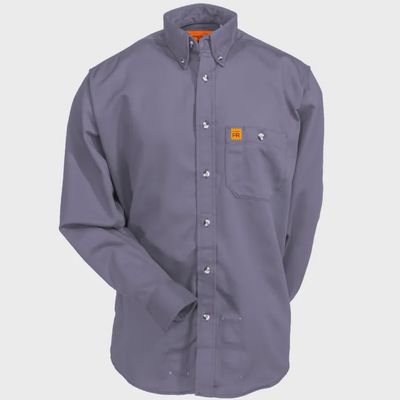 FR3W10G WRANGLER LIGHTWEIGHT BUTTON UP GRAY **DISCONTINUED**