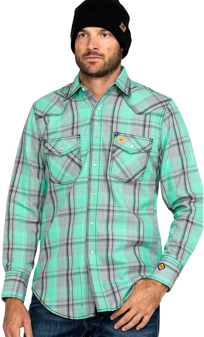 FR154GR WRANGLER FRC GREEN WELDING SHIRT **DISCONTINUED**