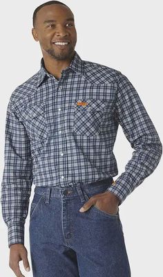 FR3W5BP WRANGLER FRC WELDING  SHIRT **DISCONTINUED**