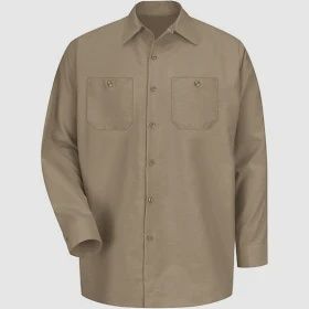 SC30 RED KAP LONG SLEEVE 100% COTTON SHIRT