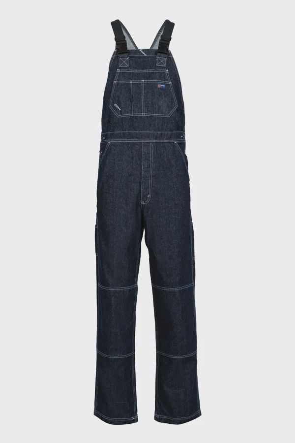 B13FRDN LAPCO FR DENIM BIB OVERALLS