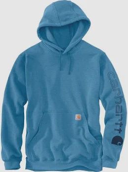 K288 CARHARTT MENS PULL OVER HOODIE-HORIZON BLUE
