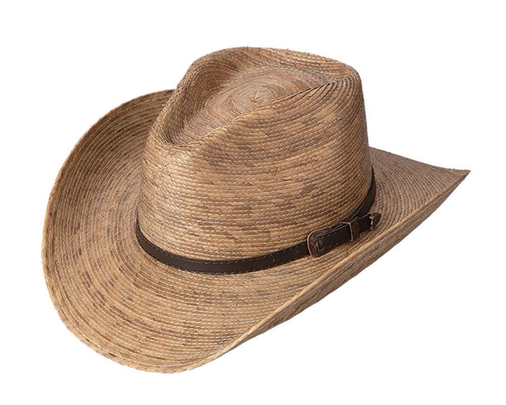 88-359 BRONER PALM LEAF WESTERN HAT