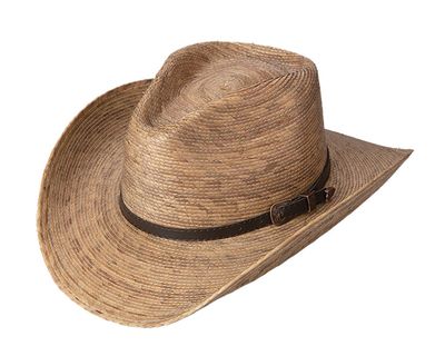 88-359 BRONER PALM LEAF WESTERN HAT
