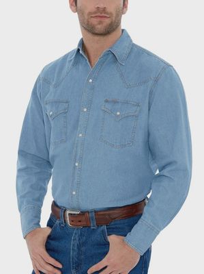 15202960 ELY WALKER LONG SLEEVE DENIM SHIRT