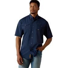 10025388 ARIAT MENS REBAR VENTTEK DURASTRETCH SHIRT