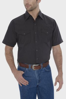 15201605-BLACK-14H ELY WALKER SHORT SLEEVE SHIRT - BLACK
