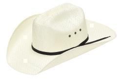 T7100348 TWISTER YOUTH STRAW COWBOY HAT- NATURAL