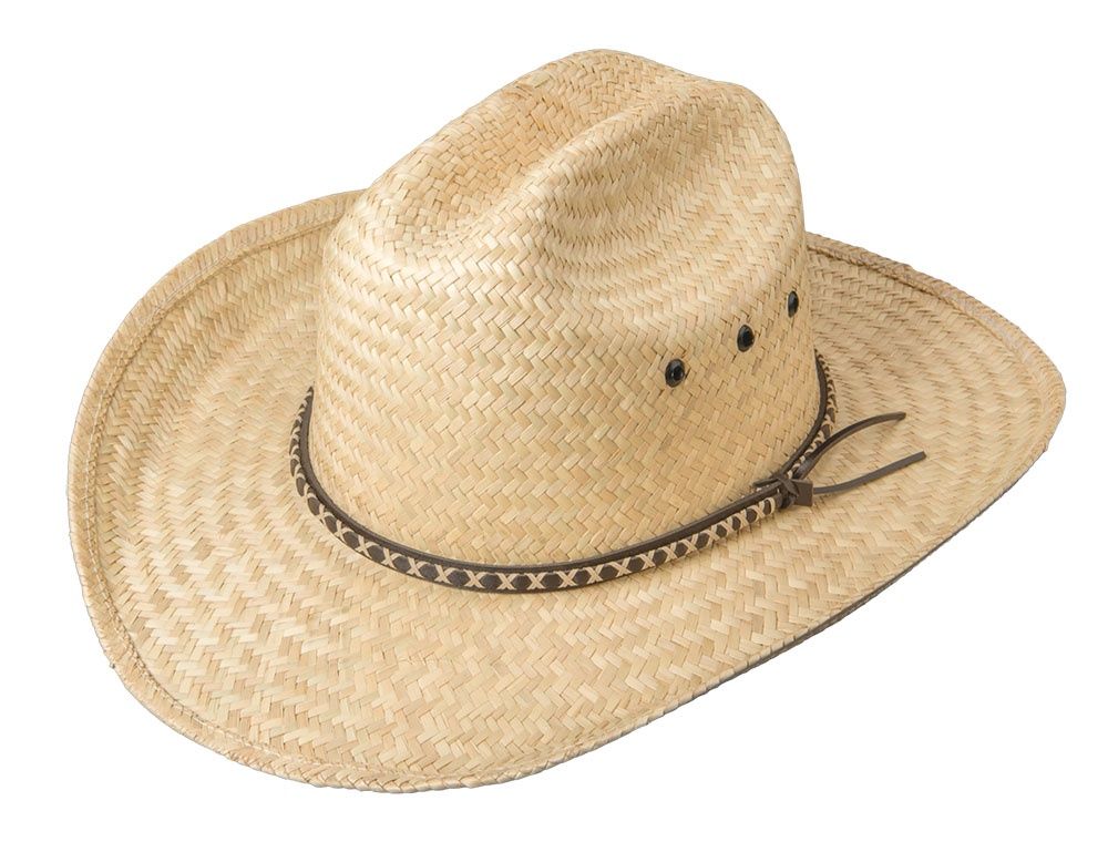 88-197 BRONER PALM LEAF CATTLEMEN HAT