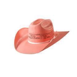 T7135030 TWISTER GIRLS BANGORA COWGIRL HAT- PINK