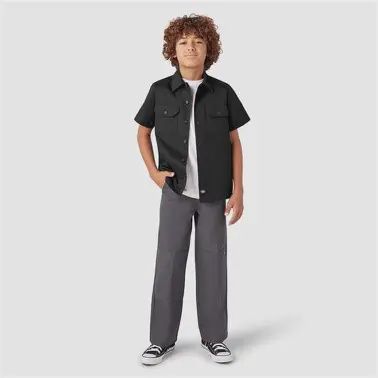 DQS2010 DICKIES KIDS SHORT SLEEVE TWILL SHIRT