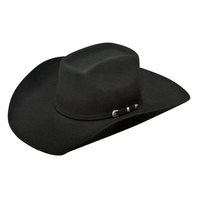 A7520201 ARIAT 2X WOOL BLACK ADDED MONEY COWBOY HAT