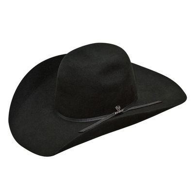 A7520401 ARIAT 2X WOOL BLACK PUNCHY COWBOY HAT