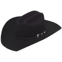 T7532401 TWISTER 2X WOOL BLACK EL PASO COWBOY HAT