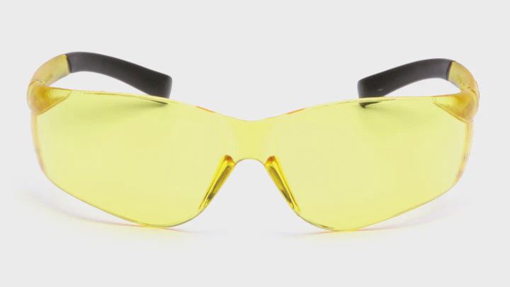 S2530S ZTEK AMBER SAFETY GLASSES