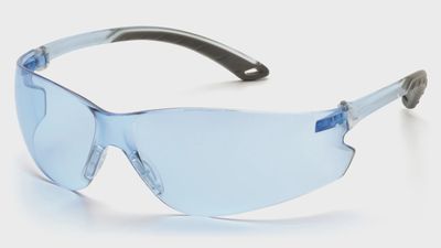 S5860S ITEK FRAMLESS BLUE LENS SAFETY GLASSES
