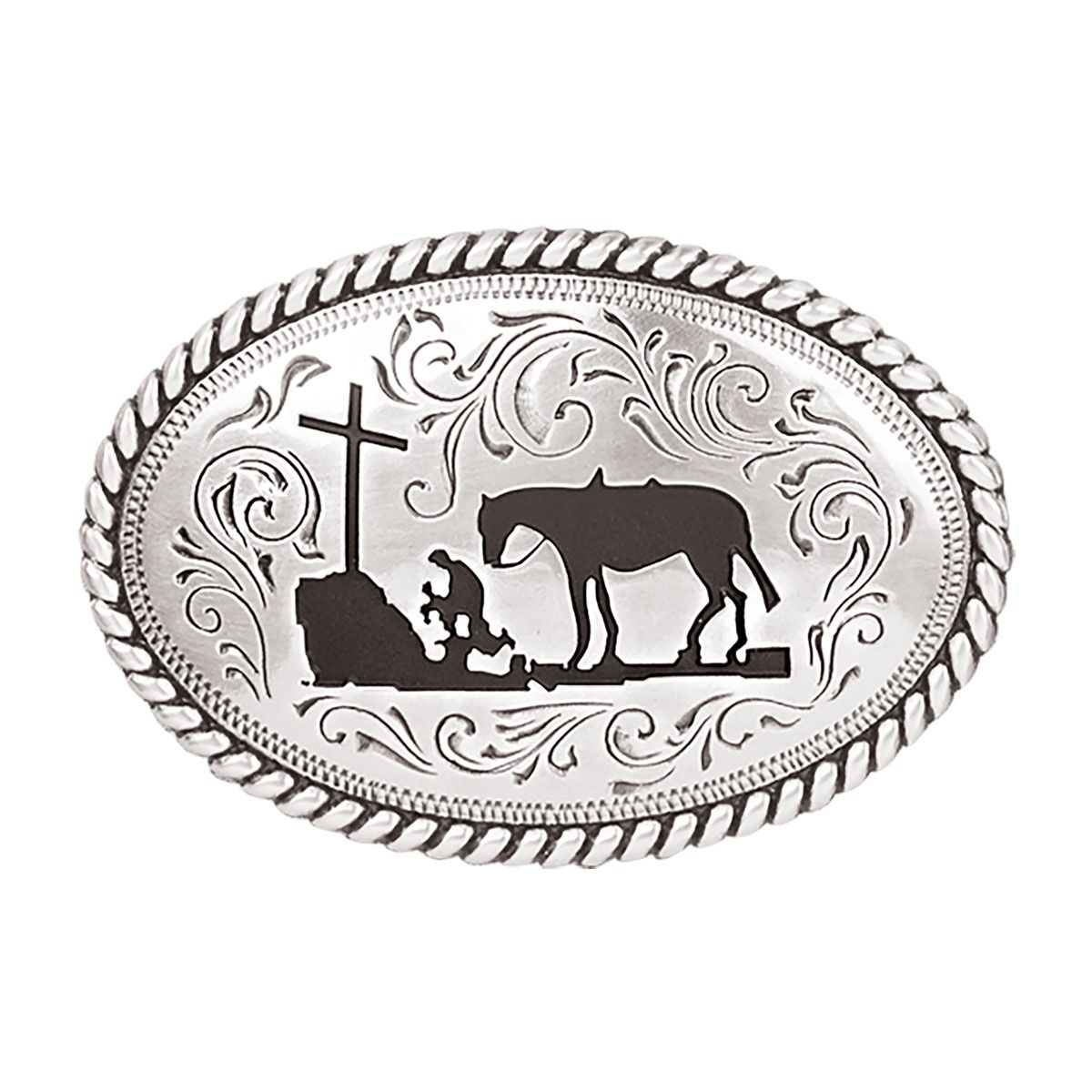 37382 NOCONA YOUTH COWBOY PRAYER BUCKLE