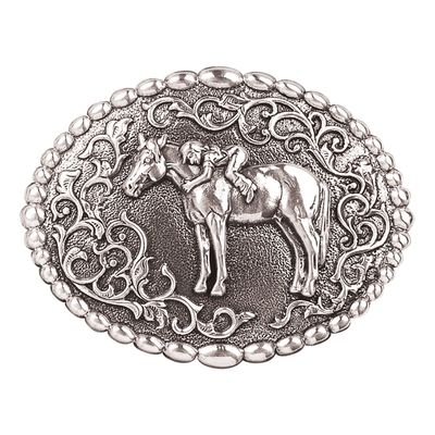 37672 NOCONA YOUTH HORSE FIRST LOVE  BUCKLE