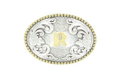 37072 NOCONA OVAL INITIAL BUCKLE