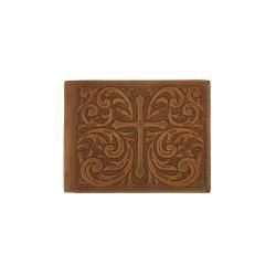 N500046544 NOCONA LARGE BIFOLD EMBOSSED CROSS SCROLLS WALLET