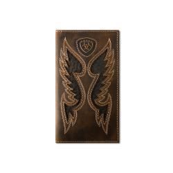 A3565902 ARIAT RODEO STYLE BOOT STITCH OVERLAY WALLET