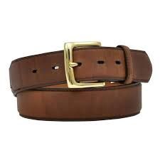 D5600 3D LEATHER BROWN BELT