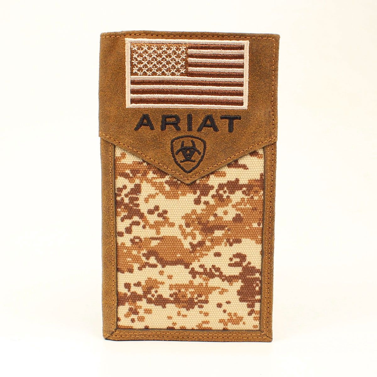 A3536444 Ariat Brown Digital Camo Rodeo Wallet