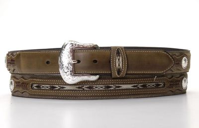 N2475702 NOCONA TOP HAND AZTEC RIBBON BELT
