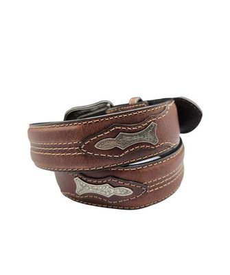 8550510 ROPER LEATHER BELT WITH CONCHO