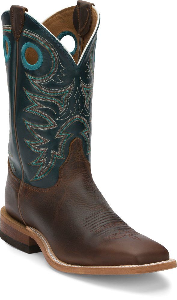 BR738 JUSTIN BENT RAIL WESTERN BOOT- AUSTIN