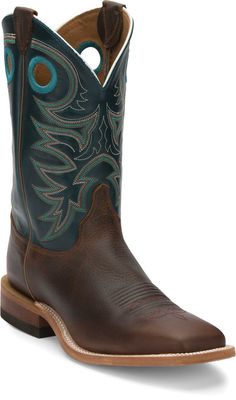 BR738 JUSTIN BENT RAIL WESTERN BOOT- AUSTIN