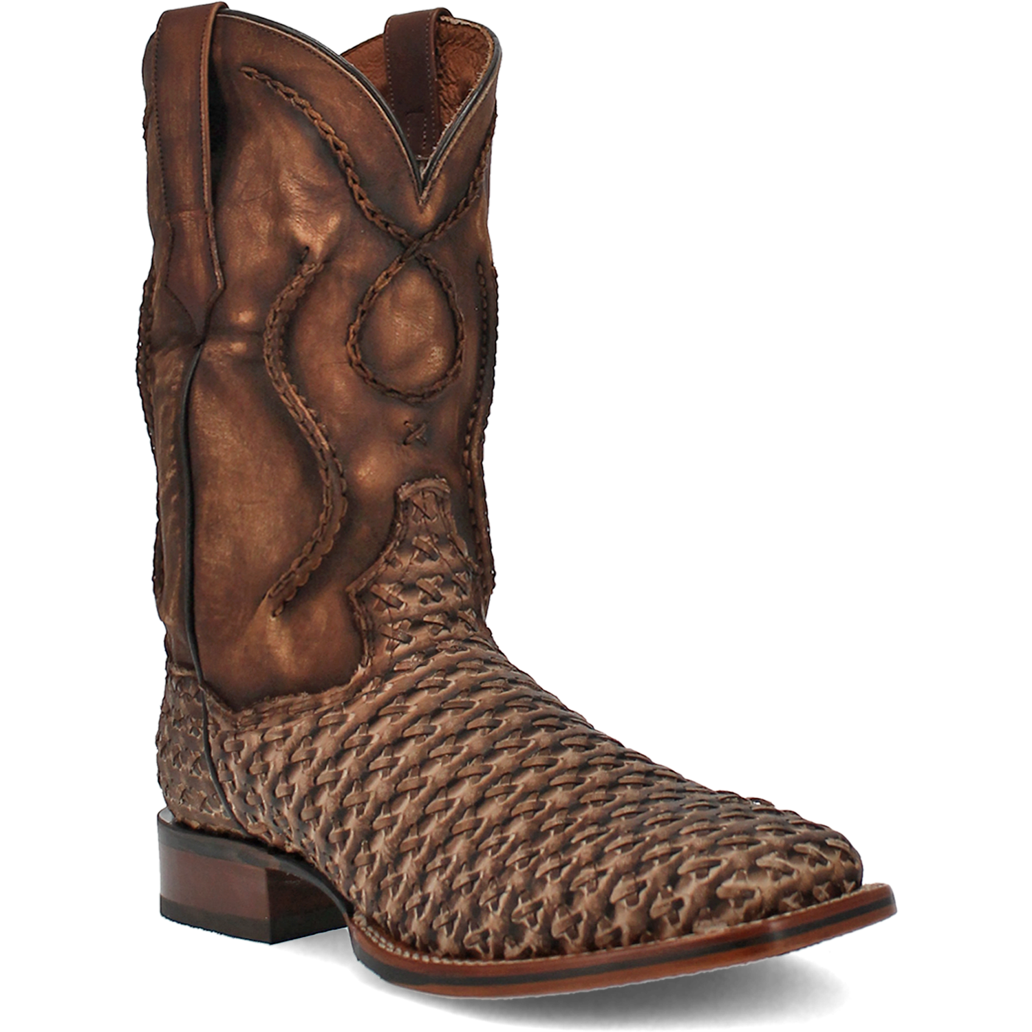 DP4903 DAN POST BASKET WEAVE WESTERN BOOT