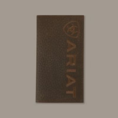 A3554302 Ariat Rodeo Wallet Bull Hide Brown