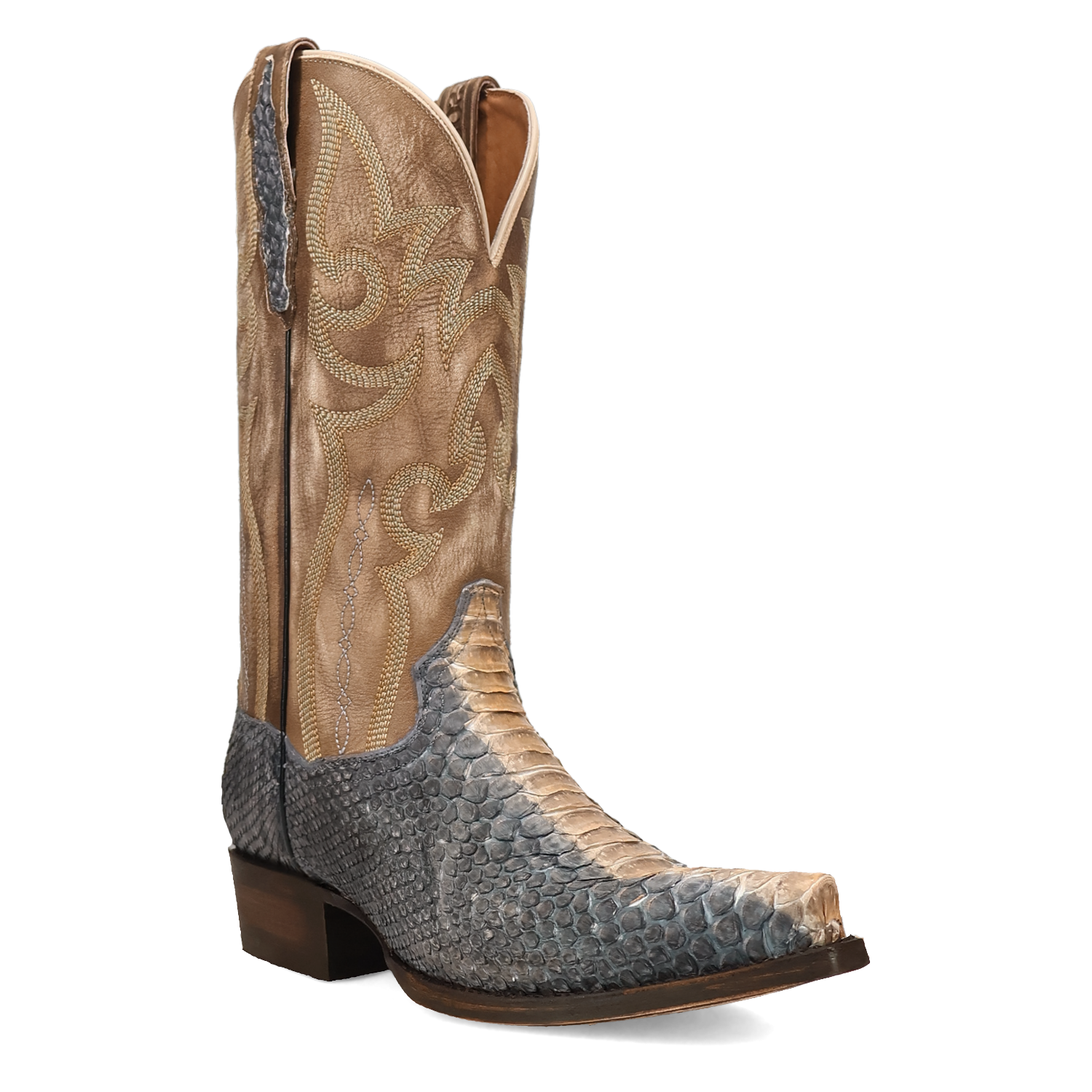 DP7122 GREY AND BONE PYTHON BOOT