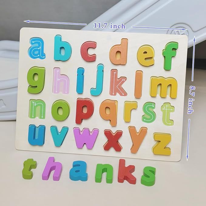 Small alphabet wooden board