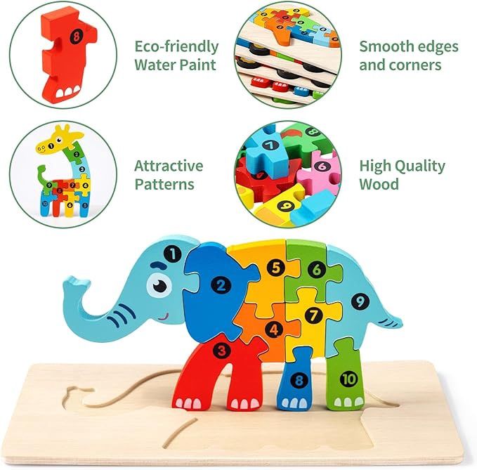 Elephant shape puzzle