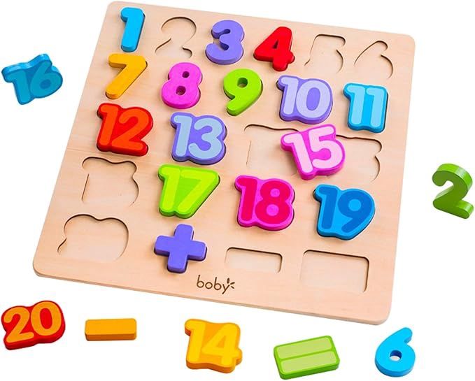 Wooden number puzzle