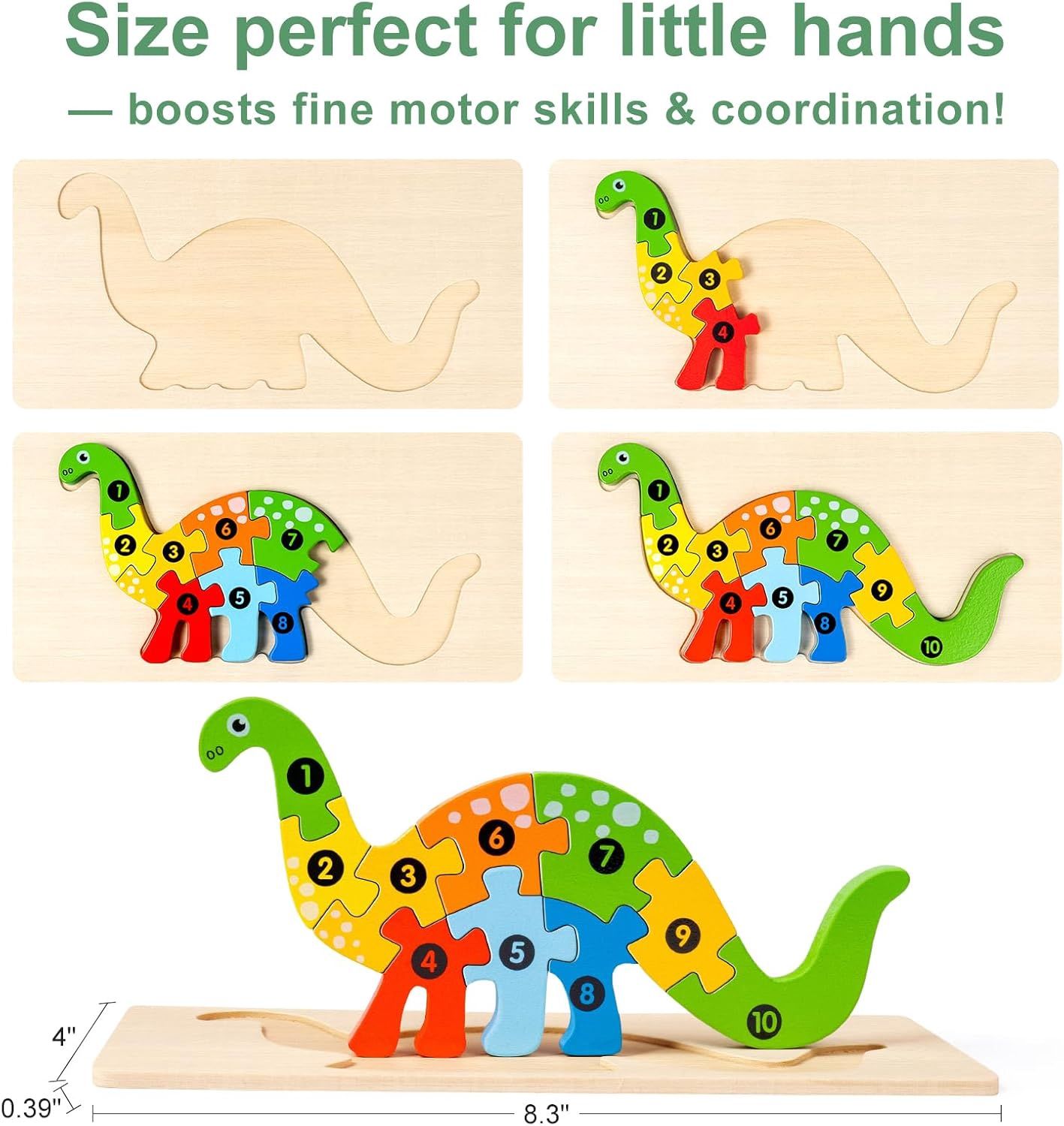 Dinosaur shape puzzle