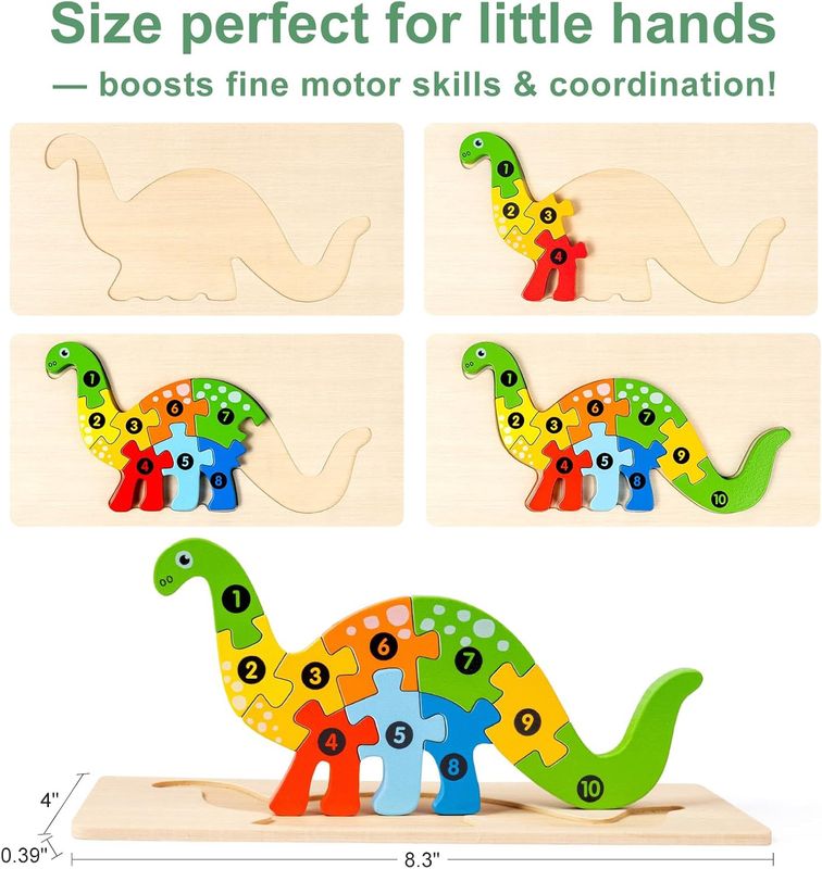 Dinosaur shape puzzle