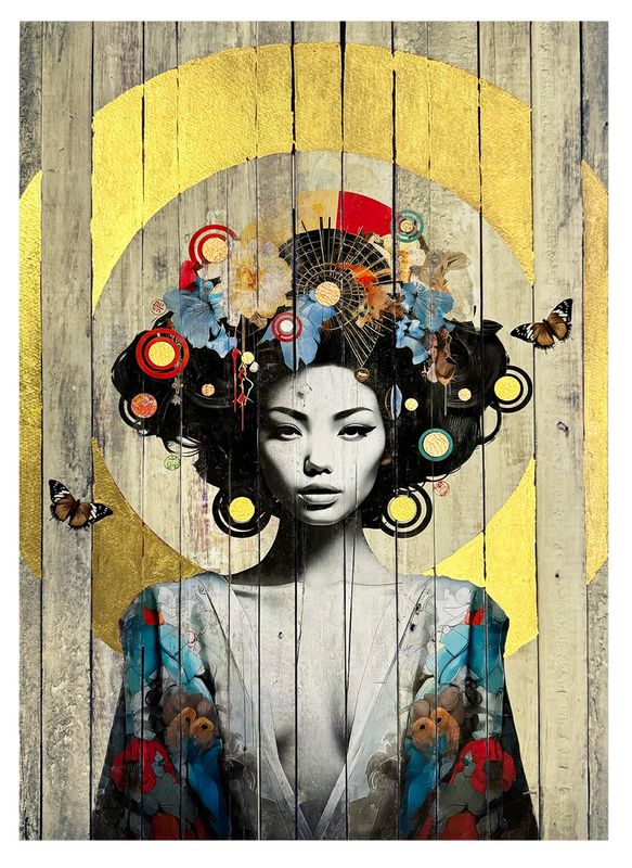 Lotus’ in 24 Carat Gold Leaf