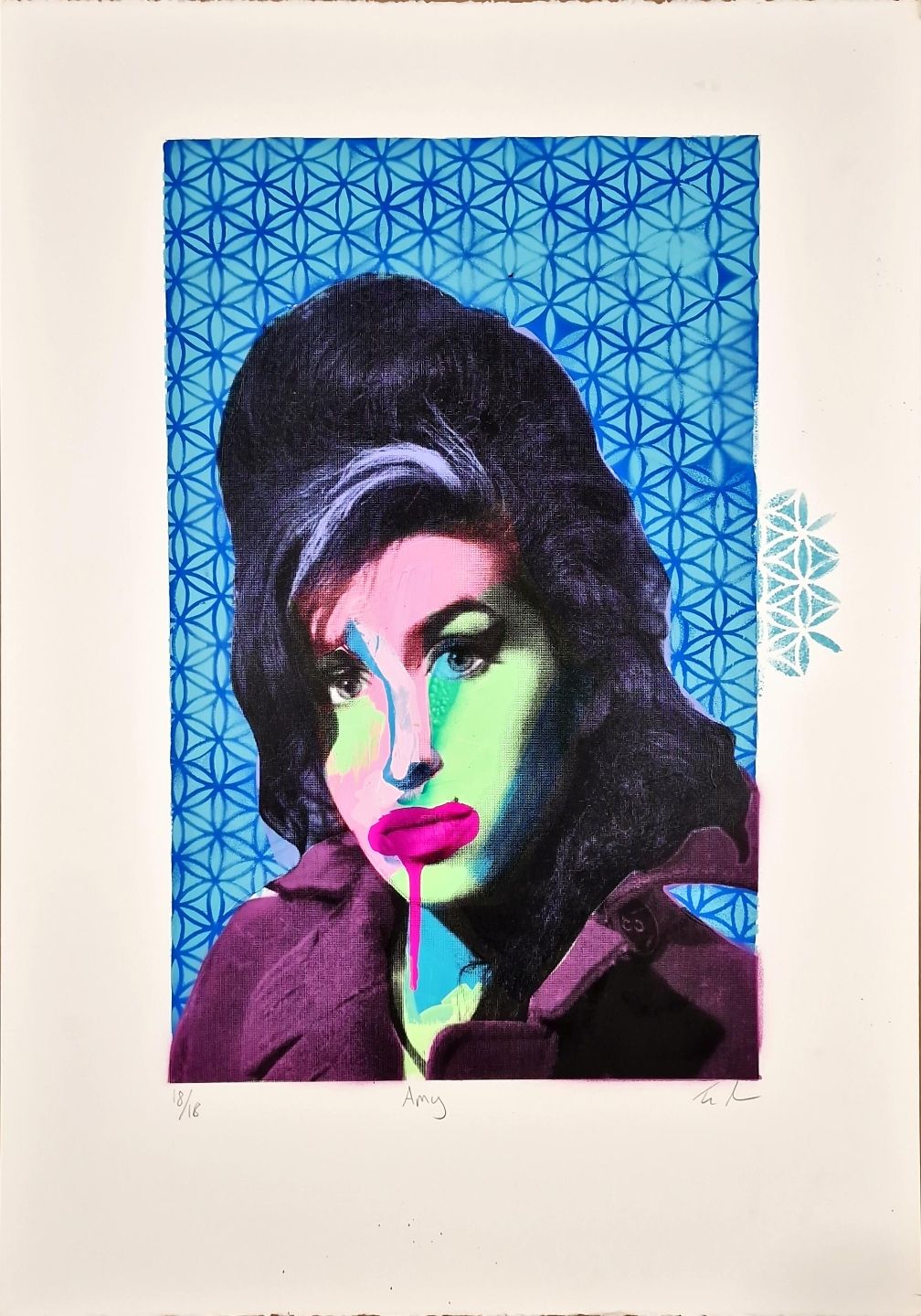 Amy - blue pattern