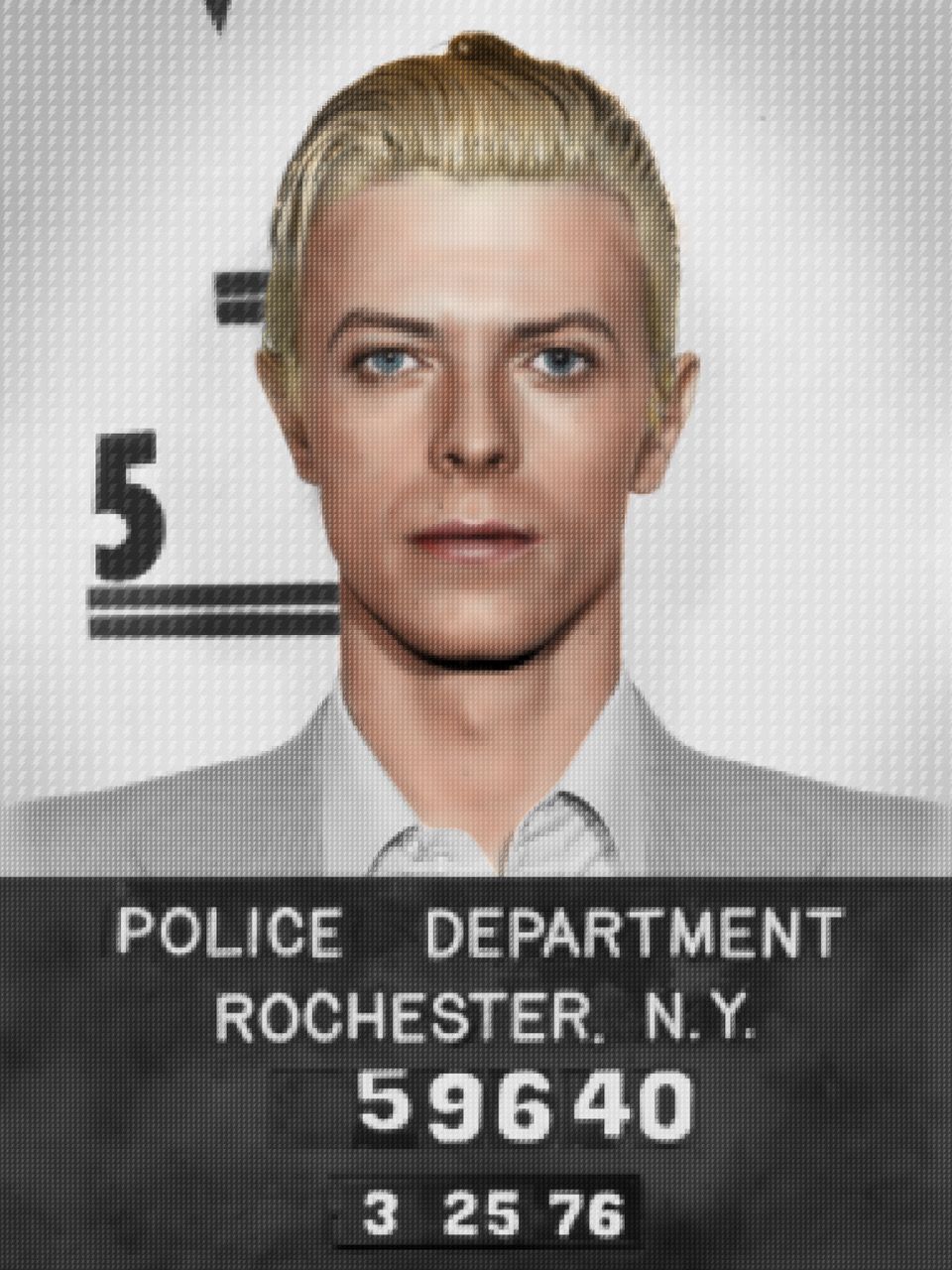 DAVID BOWIE MUGSHOT