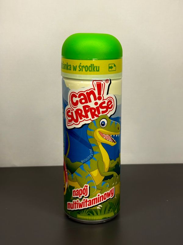 Can Surprise Dino – Napój z Niespodzianką 250 ml