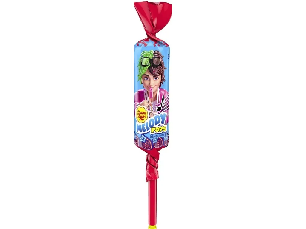 Chupa Chups Melody Pops – Lizak Truskawkowy 15 g