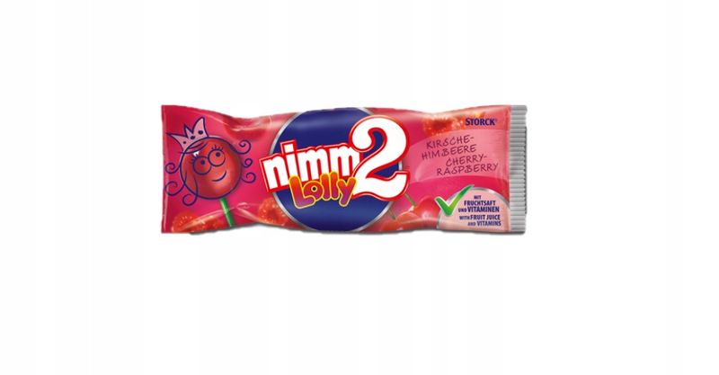Lizak Nimm2 Wiśnia-Malina z Witaminami 10 g (1 szt.)