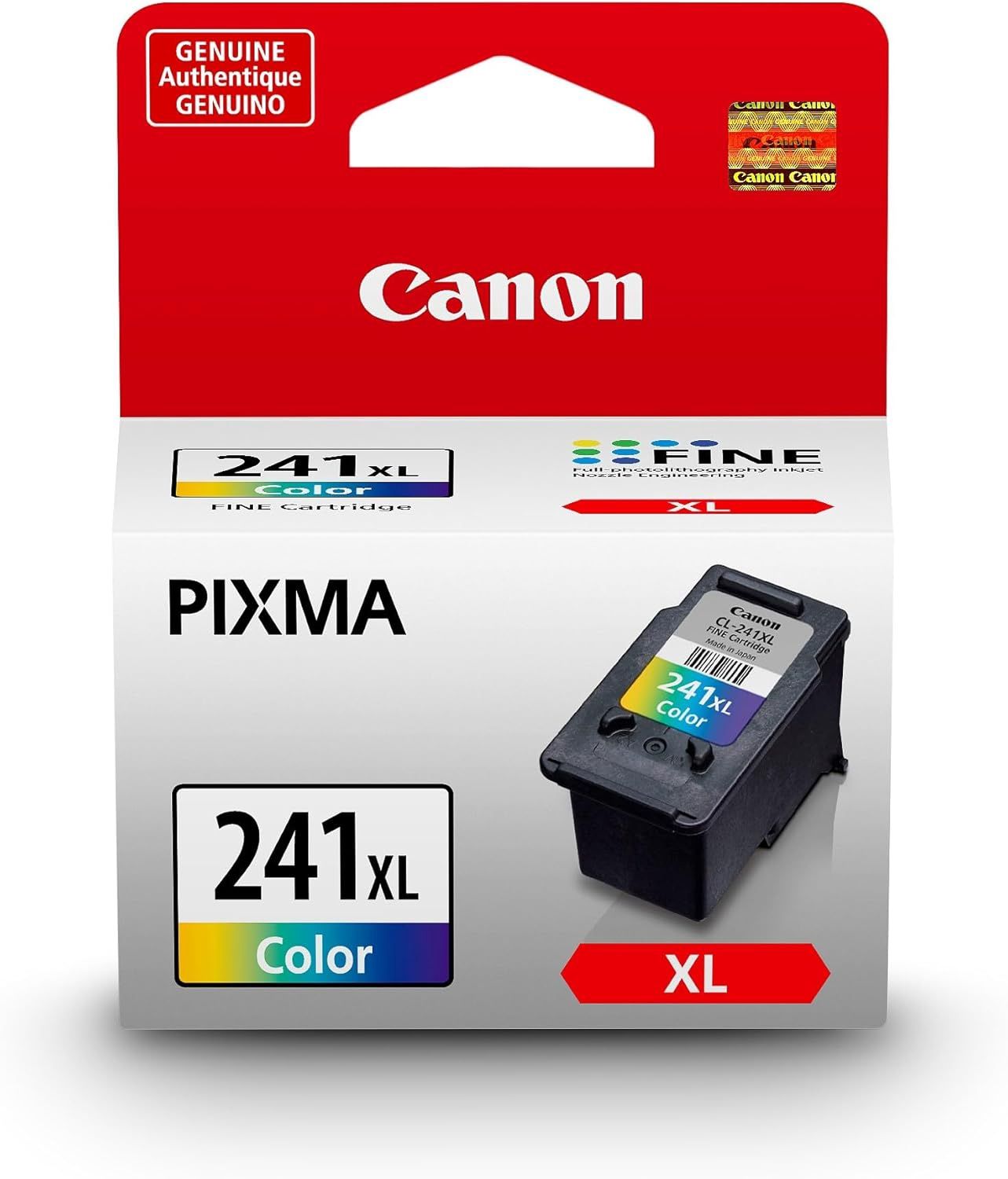 Canon Genuine CL-241XL HIGH Yield Ink Cartridge, Tri-Colour