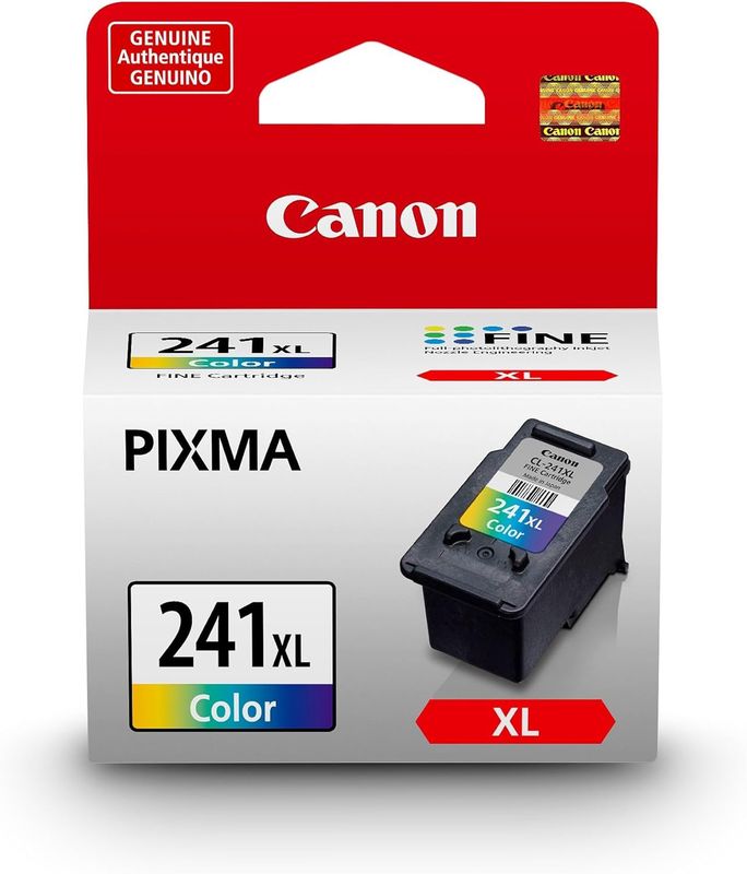 Canon Genuine CL-241XL HIGH Yield Ink Cartridge, Tri-Colour