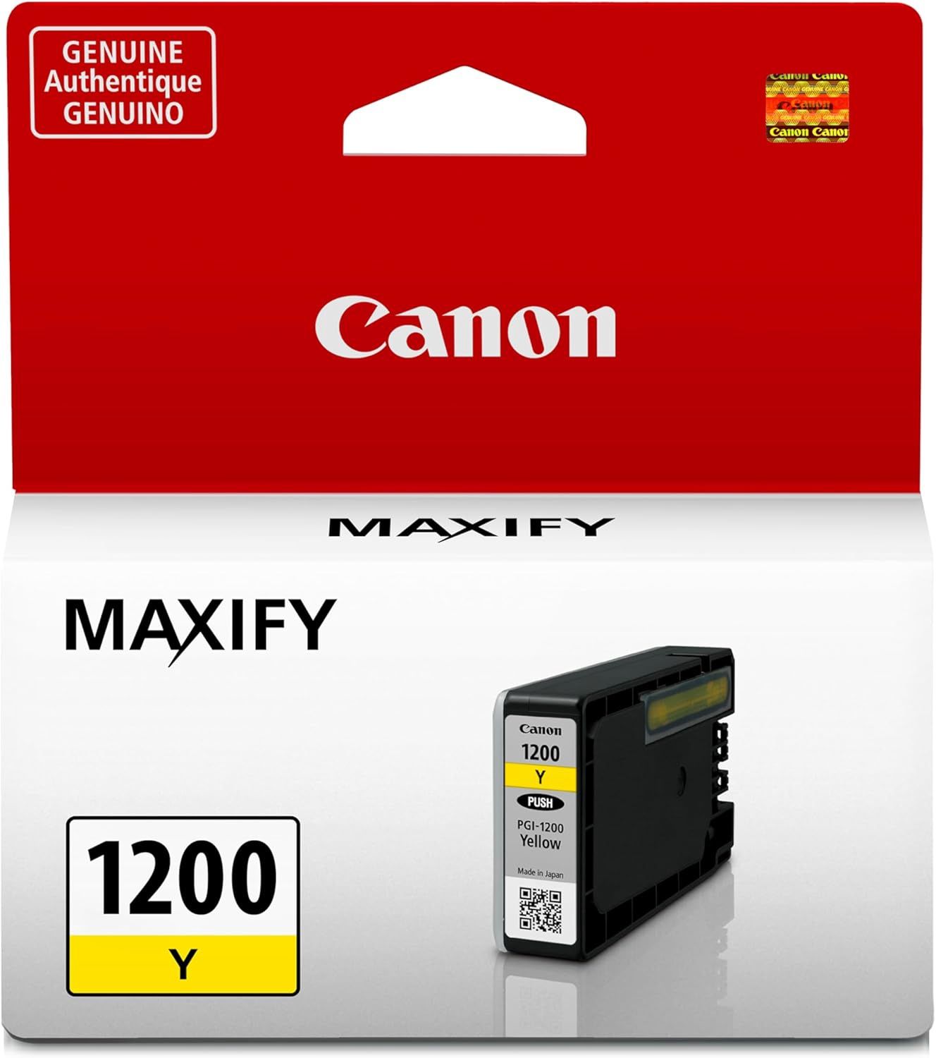 Canon Genuine PGI-1200 Pigment Ink Cartridge, Yellow