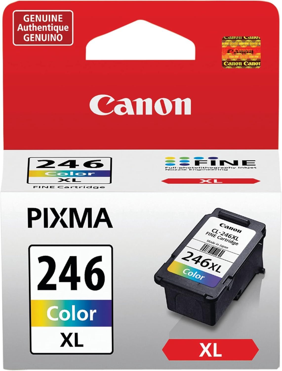 Canon Genuine CL-246XL Original Ink Cartridge - Inkjet - Tri-Color