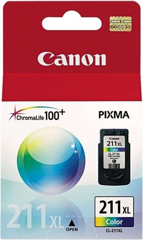 Canon Genuine Canon CL-211XL HIGH Yield Ink Cartridge, Tri-Colour
